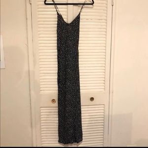 Old Navy black/white leopard boho midi/maxi dress